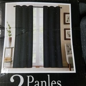 Window panels. Black